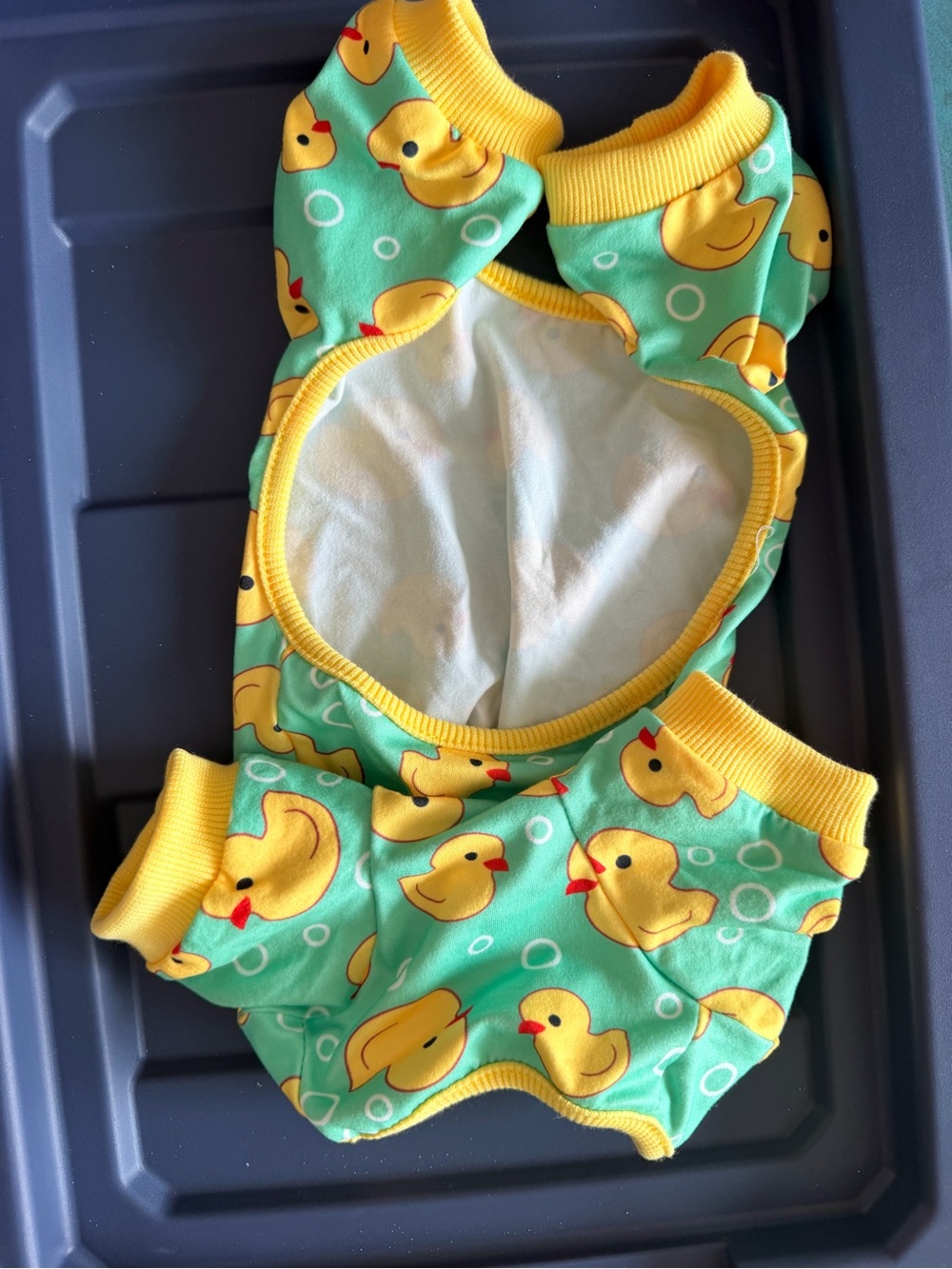 Unbranded Kids Duck Print Reusable Swim Diaper Cover - Yellow & Green